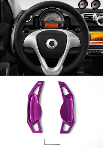 Matted Purple Alloy Steering Wheel Paddle Shifter Extension for Mercedes Benz Smart CP0017-PU - Pinalloy Online Auto Accessories Lightweight Car Kit 