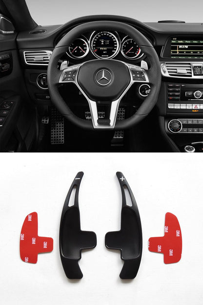 Pinalloy Black Alloy Steering Paddle Shifter Extension Fit For Mercedes Benz AMG - Pinalloy Online Auto Accessories Lightweight Car Kit 