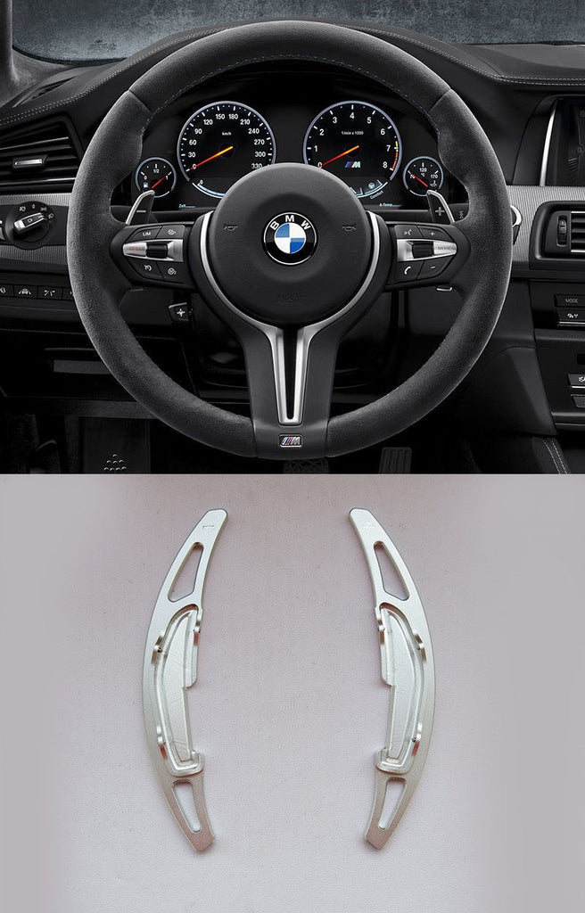 Pinalloy Silver DSG Paddle Shifter Extensions For BMW M3 M4 M5 M6