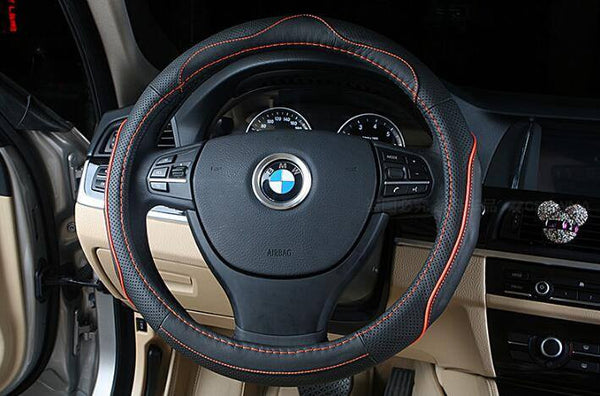 Aluminum Interior Metal Steering Wheel Ring Emblem Frame For BMW 3 Series 320gt 5 Series 525li X Series x1 x3 x4 x5 x6 (Silver) - Pinalloy Online Auto Accessories Lightweight Car Kit 