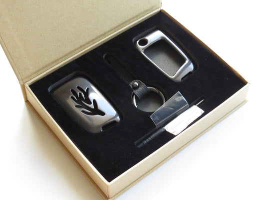 Pinalloy Gray Alloy Metal Smart Key Cover Case Skin Shell Fob for Volkswagen VW Golf 7 MK7 - Pinalloy Online Auto Accessories Lightweight Car Kit 