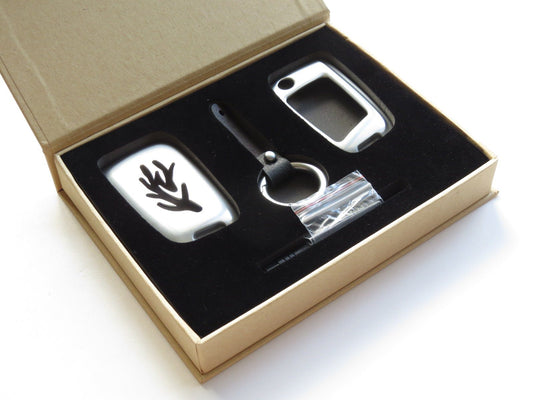 Pinalloy Silver Alloy Metal Smart Key Cover Case Skin Shell Fob for Volkswagen VW Golf 7 MK7 - Pinalloy Online Auto Accessories Lightweight Car Kit 