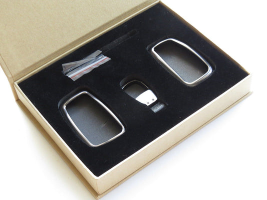 Pinalloy Gray Alloy Folding Key Cover Case Shell for Audi A1 A3 A4 A5 A6 TT - Pinalloy Online Auto Accessories Lightweight Car Kit 