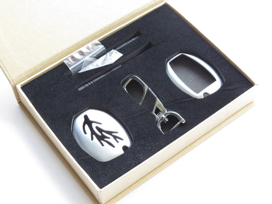 Pinalloy Silver Alloy Smart Key Cover Case Shell for Universal Mercedes Benz 2007 - 2015 - Pinalloy Online Auto Accessories Lightweight Car Kit 