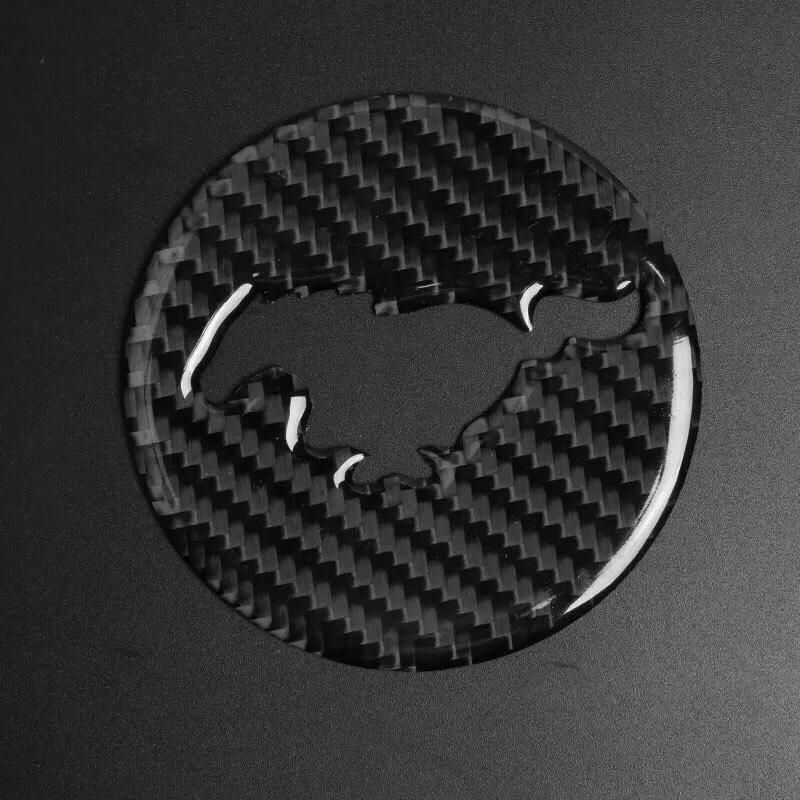 Pinalloy Steering Wheel Emblem Sticker with Carbon Fibre Texture For Ford Mustang 2015 - 17 - Pinalloy Online Auto Accessories Lightweight Car Kit 