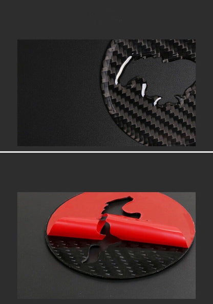 Pinalloy Steering Wheel Emblem Sticker with Carbon Fibre Texture For Ford Mustang 2015 - 17 - Pinalloy Online Auto Accessories Lightweight Car Kit 