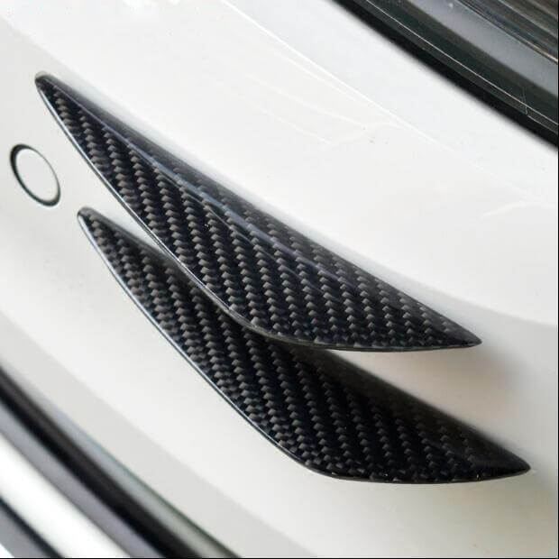 Set of 2) Pinalloy Best Carbon Fiber Mods Fin for VW MK7 Golf7