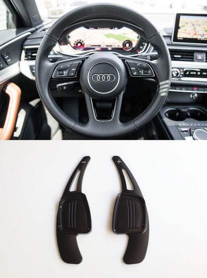 Pinalloy CNC Metal Alloy Steering Paddle Shifter Extension for Audi A3 A4L A5 Q7 TT TTS S4 Q2 S3 SQ 2016-2017 - Pinalloy Online Auto Accessories Lightweight Car Kit 