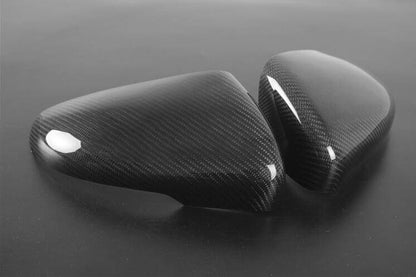 (Set of 2) Pinalloy Real Carbon Fiber Side Door Mirror Cover Trim For 2013 Volkswagen Polo - Pinalloy Online Auto Accessories Lightweight Car Kit 