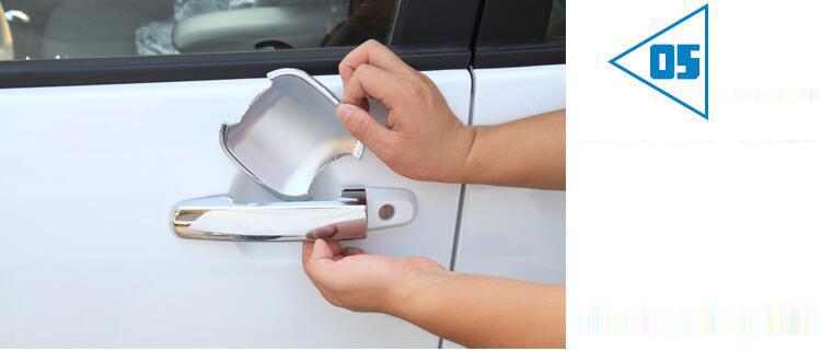 (Set of 4) Pinalloy ABS Plastic Side Door Handle Trim For Volkswagen MK7 Golf7 R GTI - Pinalloy Online Auto Accessories Lightweight Car Kit 