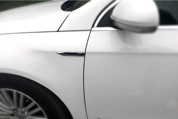 Pinalloy Emblem Chrome Stickers Motion Blade Side Mark Metal Labeling for Golf R MK6 7 7.5 - Pinalloy Online Auto Accessories Lightweight Car Kit 