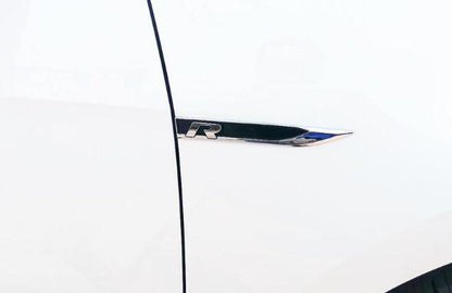 Pinalloy Emblem Chrome Stickers Motion Blade Side Mark Metal Labeling for Golf R MK6 7 7.5 - Pinalloy Online Auto Accessories Lightweight Car Kit 