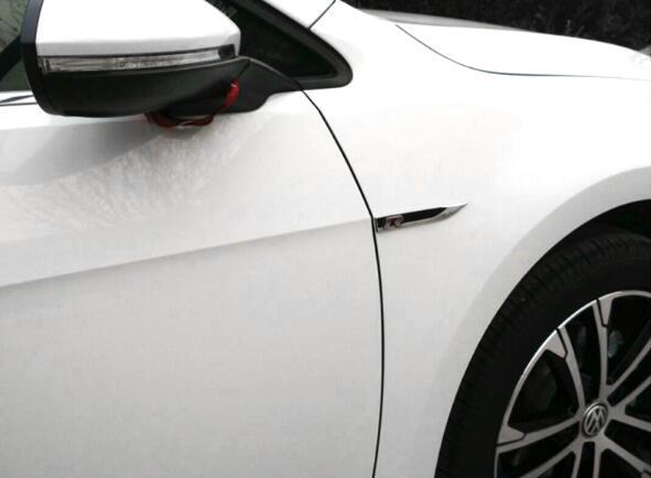 Pinalloy Emblem Chrome Stickers Motion Blade Side Mark Metal Labeling for Golf R MK6 7 7.5 - Pinalloy Online Auto Accessories Lightweight Car Kit 