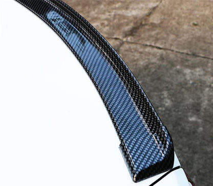 Pinalloy 4.11ft (152cm x 5cm) Universal PU Trunk Lip Spoiler or Roof Spoiler Body Kit Carbon Fiber Pattern Trim Sticker - Pinalloy Online Auto Accessories Lightweight Car Kit 