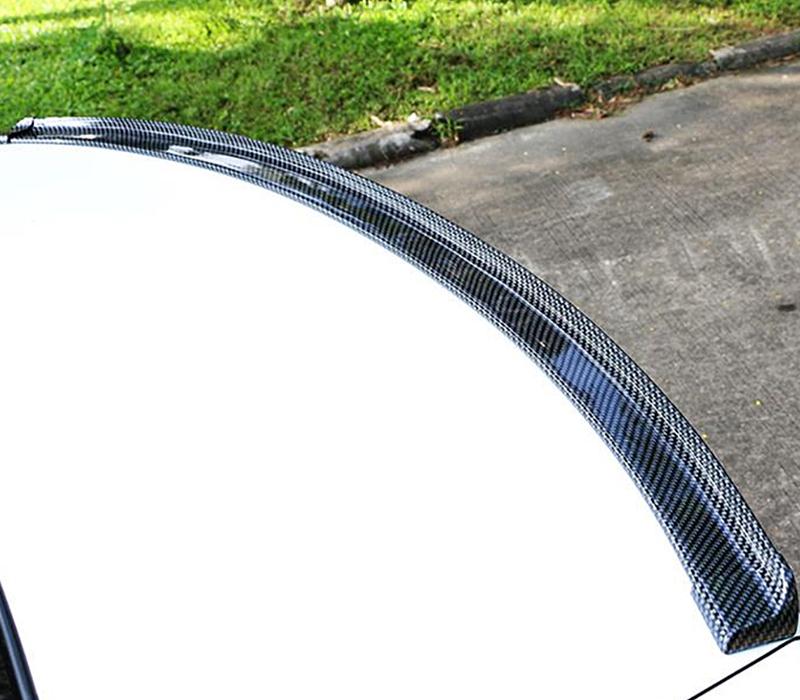 Pinalloy 4.11ft (152cm x 4cm) Universal PU Trunk Lip Spoiler or Roof Spoiler Body Kit Carbon Fiber Pattern Trim Sticker - Pinalloy Online Auto Accessories Lightweight Car Kit 