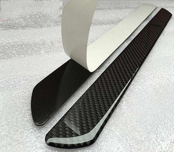 Pinalloy Door Sill Plate Protectors Sticker Car Interior Door Entry Guards Scratch Cover Protector with Carbon Fiber Texture - Pinalloy Online Auto Accessories Lightweight Car Kit 