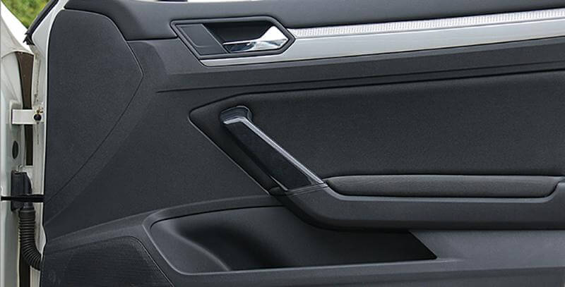 (Set of 3) Pinalloy Carbon Fiber Inner Door Handle Trim Guard Accessories for Volkswagen VW Lamando - Pinalloy Online Auto Accessories Lightweight Car Kit 