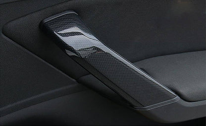 (Set of 3) Pinalloy Carbon Fiber Inner Door Handle Trim Guard Accessories for Volkswagen VW Lamando - Pinalloy Online Auto Accessories Lightweight Car Kit 