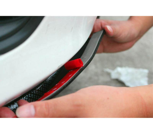 (Set of 2) Pinalloy Carbon Fiber Car Front Rear Bumper Protector Corner Guard Scratch Sticker - Pinalloy Online Auto Accessories Lightweight Car Kit 