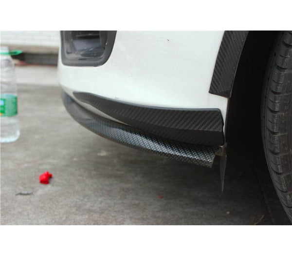 (Set of 2) Pinalloy Carbon Fiber Car Front Rear Bumper Protector Corner Guard Scratch Sticker - Pinalloy Online Auto Accessories Lightweight Car Kit 