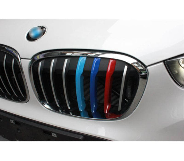 (3pcs per Set) Pinalloy ABS Car Grill Buckle Cover Decoration Strips Front Frame Sticker For BMW - Pinalloy Online Auto Accessories Lightweight Car Kit 