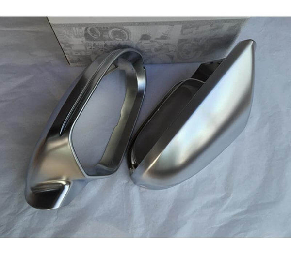 (Set of 2) Pinalloy CNC Alloy Metal Side Door Mirror Cover Trim For Audi 2012-15 A6L S6 - Pinalloy Online Auto Accessories Lightweight Car Kit 