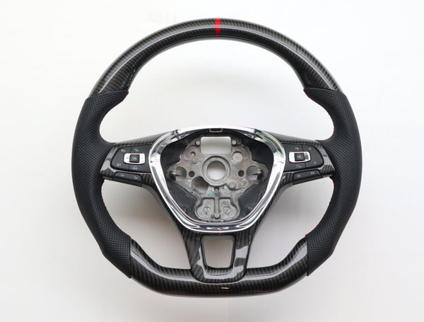 Pinalloy Carbon Fiber Sport Remanufactured Steering Wheel For Volkswagen VW MK7 - Pinalloy Online Auto Accessories Lightweight Car Kit 