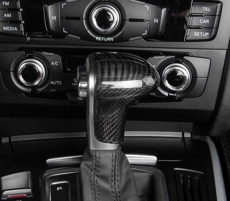 Pinalloy Carbon Fiber Gear Shift Head Cover Trim For Audi - Pinalloy Online Auto Accessories Lightweight Car Kit 
