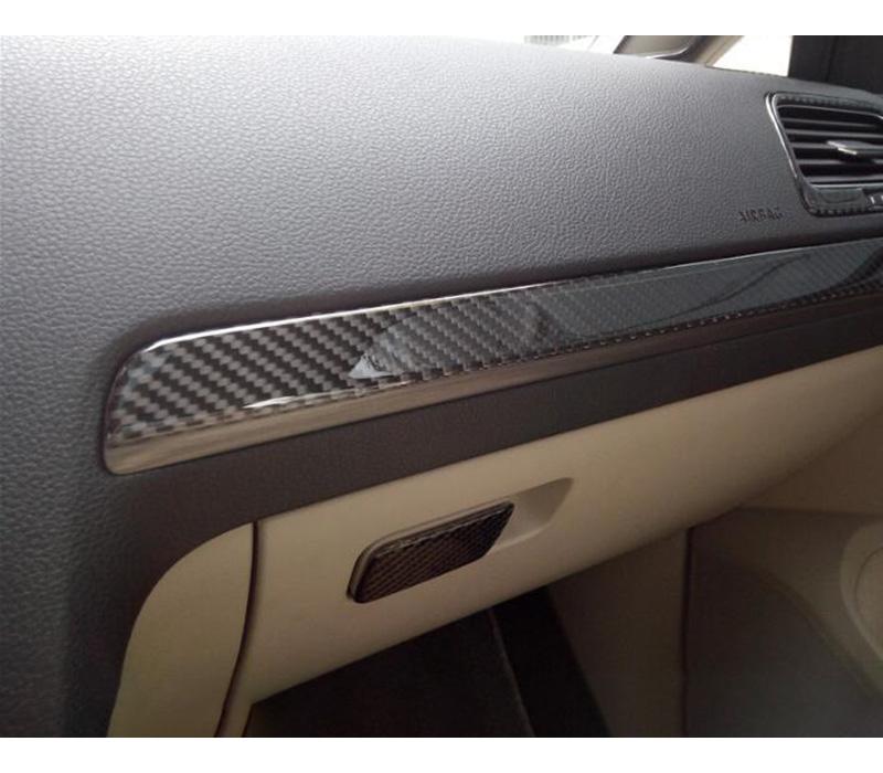 Pinalloy Carbon Fiber Inner Dash Trim Accessories for Volkswagen VW MK 7 2013 - 2018 - Pinalloy Online Auto Accessories Lightweight Car Kit 
