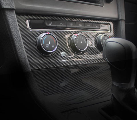 Pinalloy Carbon Fiber ABS Interior Accessories Dash Audio Frame for Volkswagen VW MK7 - Pinalloy Online Auto Accessories Lightweight Car Kit 