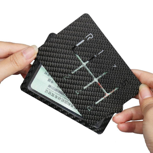 Pinalloy Magnetic Real Carbon Fiber Travel Card Car License Card Holder Case - Pinalloy Online Auto Accessories Lightweight Car Kit 