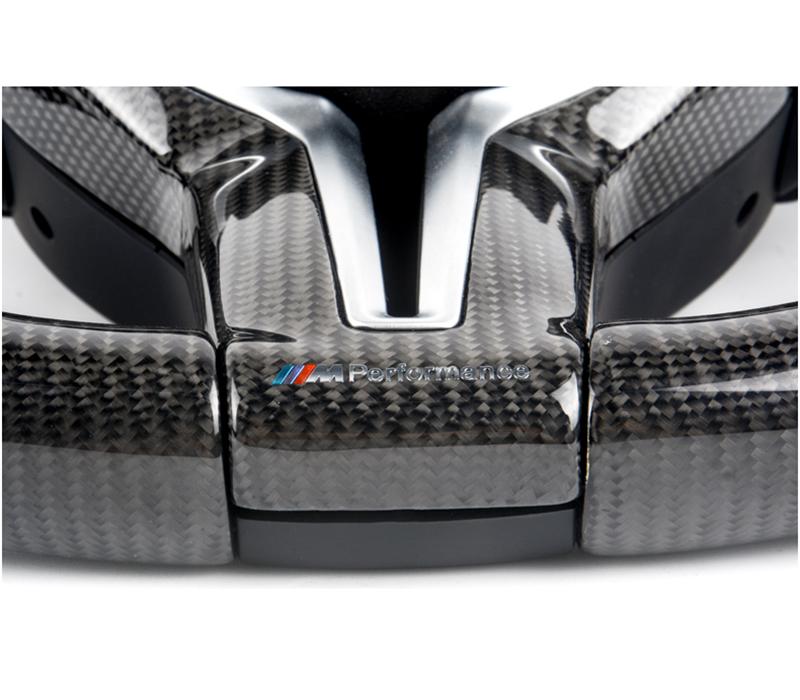 Pinalloy Carbon Fiber Steering Wheel Cover for BMW F10 F80 F82 M3 M4 - Pinalloy Online Auto Accessories Lightweight Car Kit 