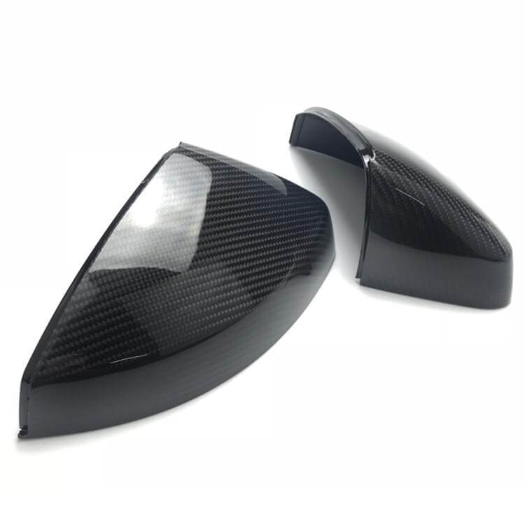 Pinalloy Carbon Fiber Side Mirror Covers Caps For Audi A3 2013+