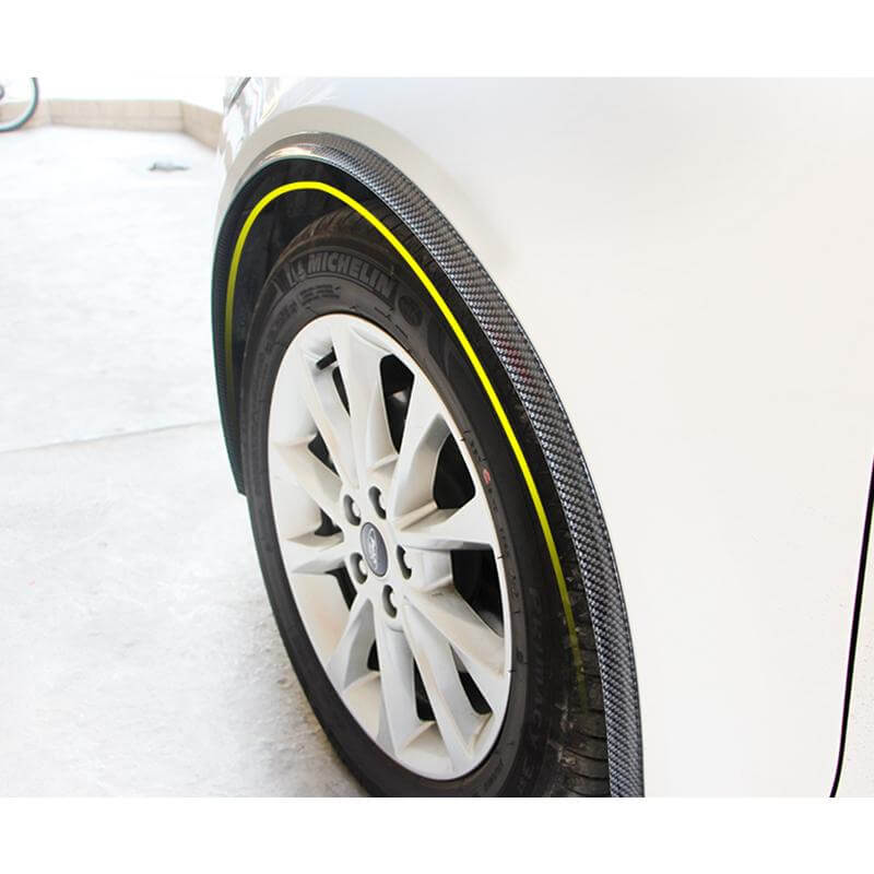 (Set of 2pcs) Pinalloy Carbon fiber Fender Flare Arch Fender Widening Wheels Bars fit Universal Car Wheel - Pinalloy Online Auto Accessories Lightweight Car Kit 