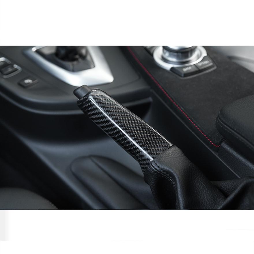 Pinalloy Carbon Fiber Central Handbrake Trim Decals Fit For BMW 1 3 X Series E90 F30 F35 2013-2017 - Pinalloy Online Auto Accessories Lightweight Car Kit 