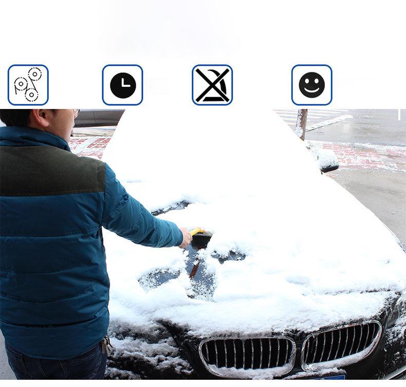Pinalloy Ice Scraper with Brush Car Windshield Snow Removal Frost Telescoping Broom - Pinalloy Online Auto Accessories Lightweight Car Kit 