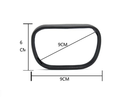 Pinalloy Convex Clip On Half Oval Rear View Conter Blind Spot Angle Auxiliary Mirror - Pinalloy Online Auto Accessories Lightweight Car Kit 