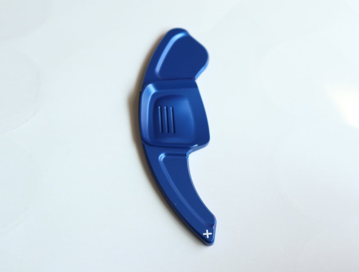 Pinalloy Blue DSG Paddle Shifter Extension for Volkswagen Tiguan L Teramont PHIDEON C-TREK (Ver.2) - Pinalloy Online Auto Accessories Lightweight Car Kit 