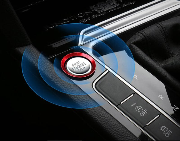 Pinalloy Car Start Engine Stop Button Cover Trim For VW Golf 7 MK7 GTI R Jetta CC Arteon - Pinalloy Online Auto Accessories Lightweight Car Kit 