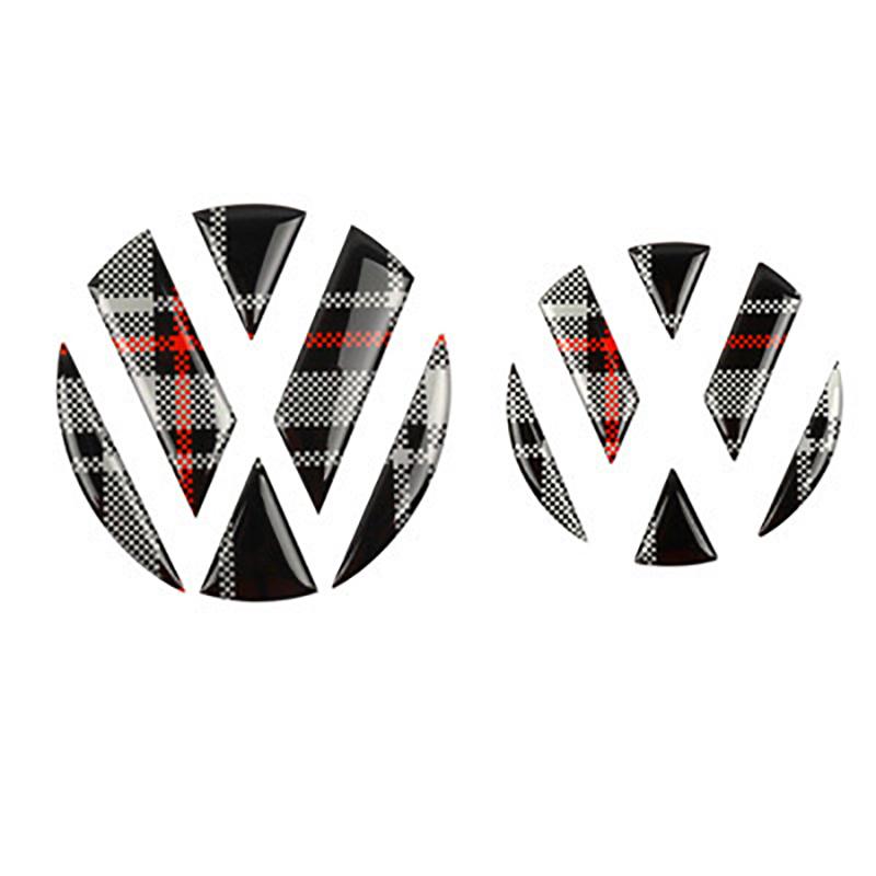 Pinalloy Black Flat Emblem Badge Stickers For 2014-2020 MK7 MK7.5