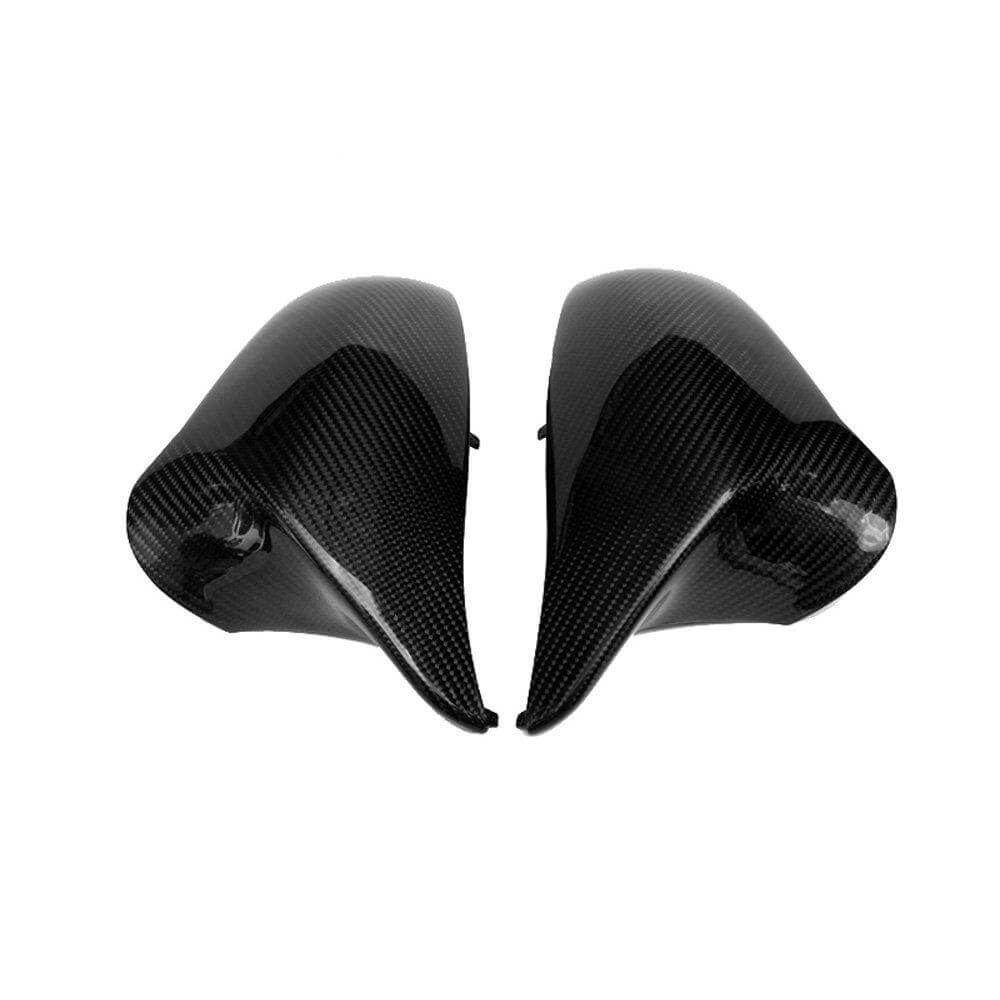 (Set of 2) Pinalloy Carbon Fiber Replacement Side Door Mirror Cover Caps for BMW Bimmer M3 M4 F80 F82 F83 - Pinalloy Online Auto Accessories Lightweight Car Kit 