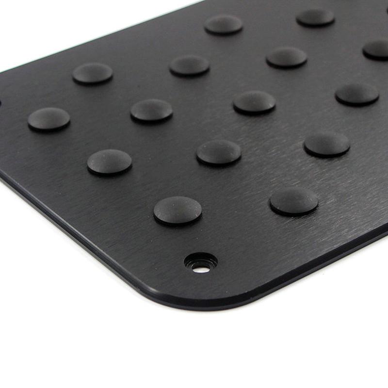 Pinalloy Universal Car Auto Aluminum Floor Carpet Mat Pad Plate Pedal Foot Rest (Black) - Pinalloy Online Auto Accessories Lightweight Car Kit 