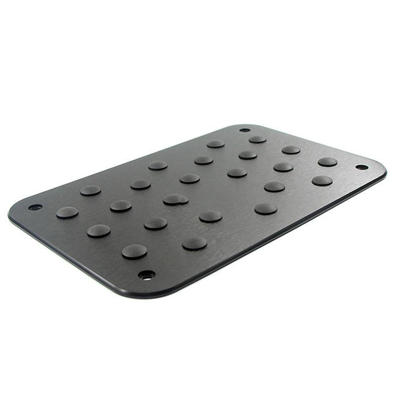 Pinalloy Universal Car Auto Aluminum Floor Carpet Mat Pad Plate Pedal