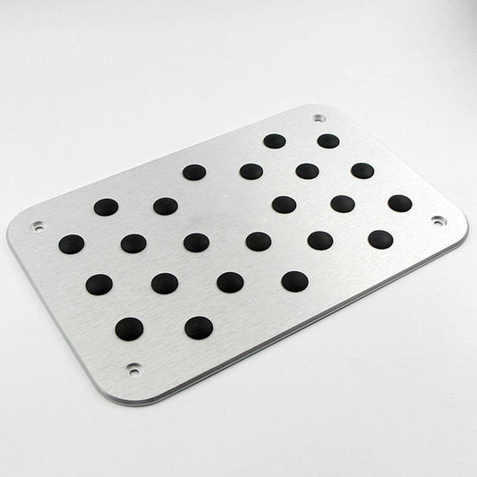 Pinalloy Universal Car Auto Aluminum Floor Carpet Mat Pad Plate Pedal Foot Rest (Silver) - Pinalloy Online Auto Accessories Lightweight Car Kit 