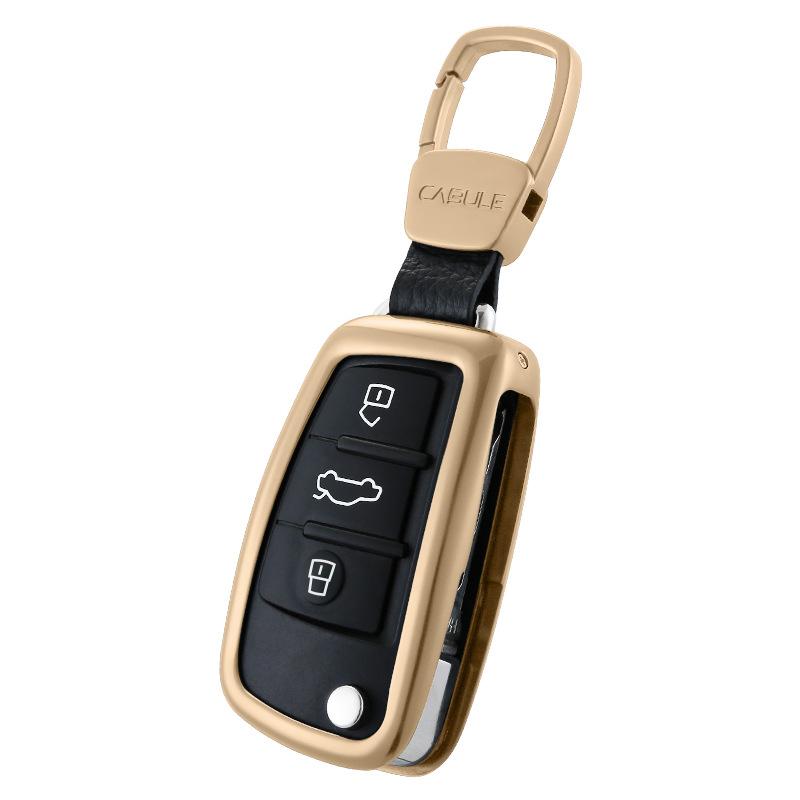Aluminum Remote Flip Key Cover Case Skin Shell for Audi A3 A4 TT - Pinalloy Online Auto Accessories Lightweight Car Kit 