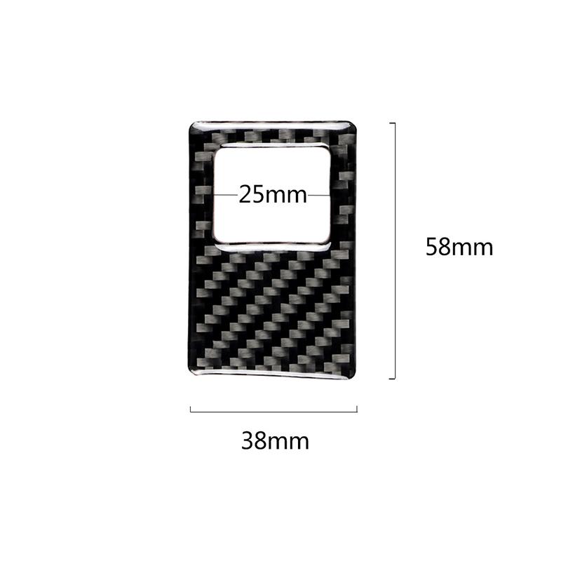 Pinalloy Central Control Emergency Light Frame Carbon Fiber Stickers For VW Golf 7 - Pinalloy Online Auto Accessories Lightweight Car Kit 