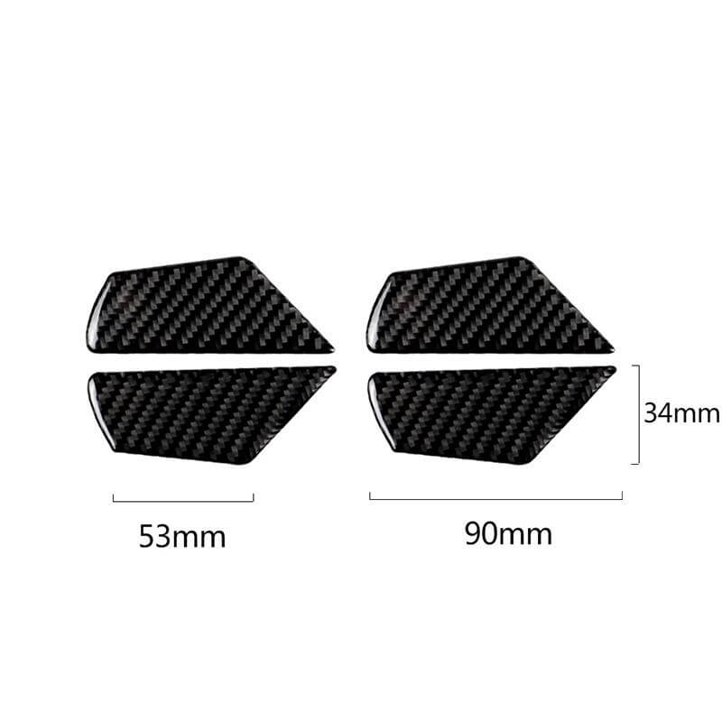 (Set of 4 pcs) Pinalloy Door Inner Side ABS Carbon Fiber Sticker For Volkswagen MK7 Golf7 - Pinalloy Online Auto Accessories Lightweight Car Kit 