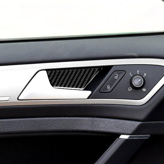 (Set of 4 pcs) Pinalloy Door Inner Side ABS Carbon Fiber Sticker For Volkswagen MK7 Golf7 - Pinalloy Online Auto Accessories Lightweight Car Kit 