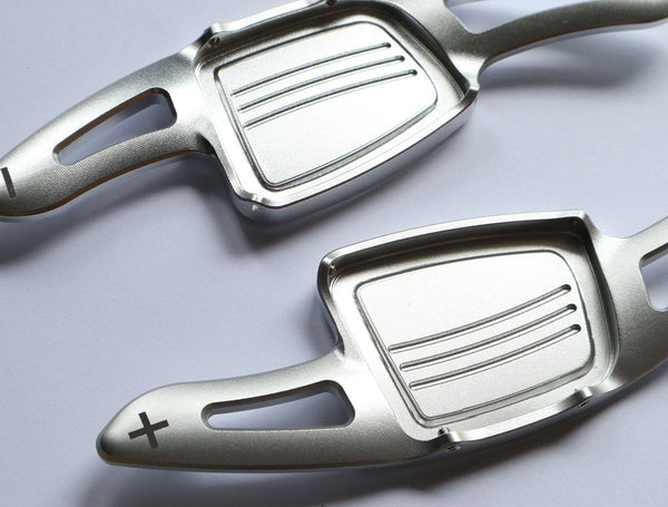 Aluminum DSG Paddle Shift Extensions for Automatic Audi A/S/Q Series TT TTS (Silver) - Pinalloy Online Auto Accessories Lightweight Car Kit 