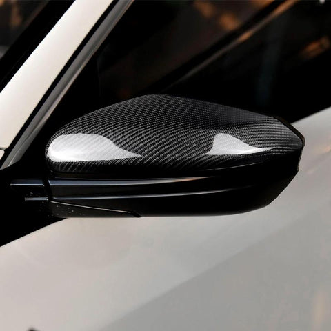 Pinalloy Real Carbon Fiber Side Door Mirror Caps For Honda Civic 2016 - 2018 - Pinalloy Online Auto Accessories Lightweight Car Kit 